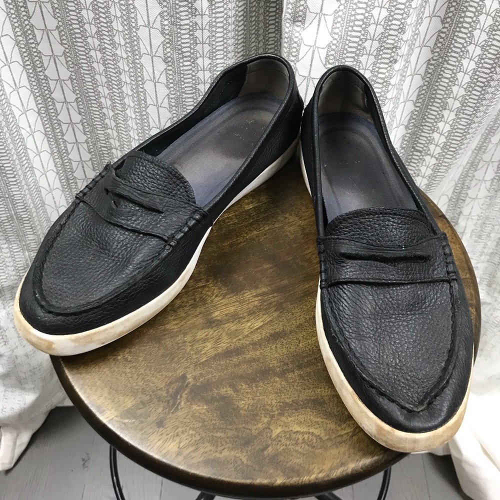 Cole Haan Soft Pebble Leather Slip On Loafers